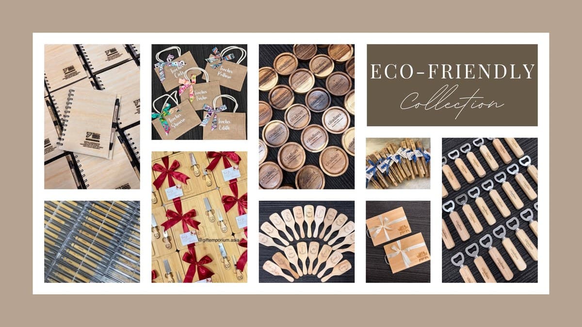 Eco-friendly personalized gift collection by Gift Emporium
