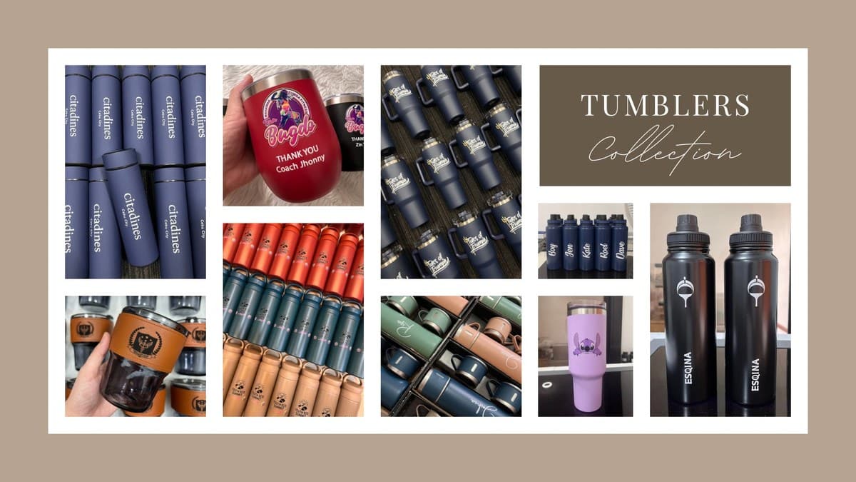 Personalized tumblers collection by Gift Emporium