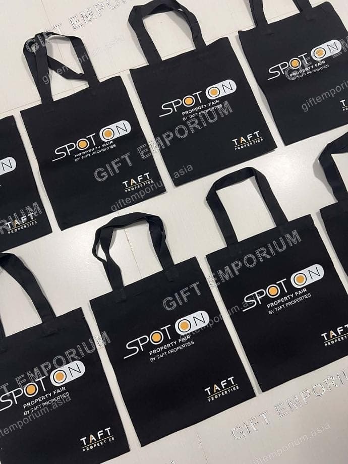 Flat Tote Bag - (Black/Colored)